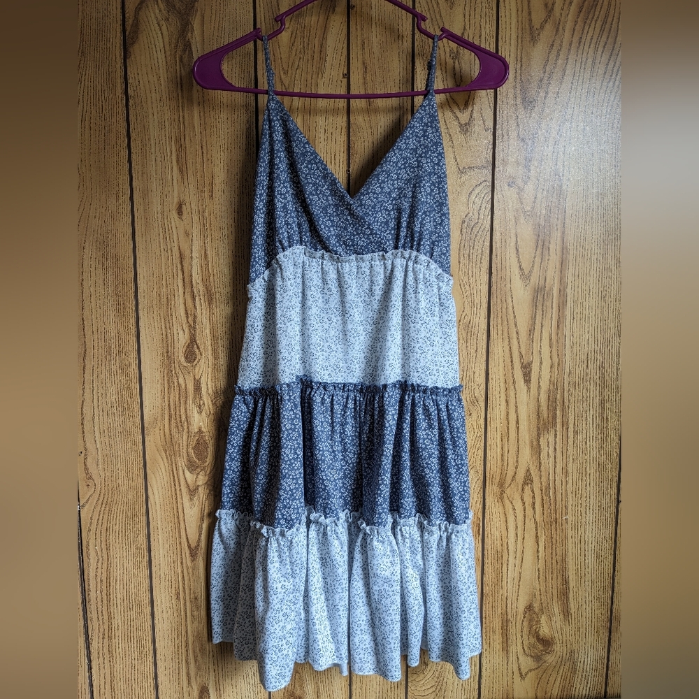 Tiered babydoll mini dress
